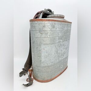 Vintage D.B. Smith Indian Backpack Fire Extinguisher | Galvanized Water Pump